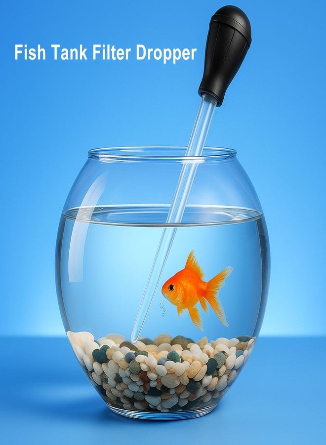 Murtenze 2 Pack Manual Fish Tank Water Changer Aquarium Dropper, Black Clean Pipette Dropper Waste Remover, Mini Gravel Cleaning Straw for Aquarium Cleaning/Aquarium Owners - Image 4